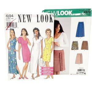 New Look Lot of 2 Sizes 6-18 Sewing Knitting‎ Clothing Patterns NEW